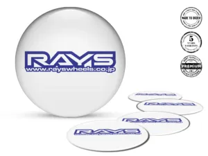 Rays Versione Badge Bombata Adesivo Cerchio Auto